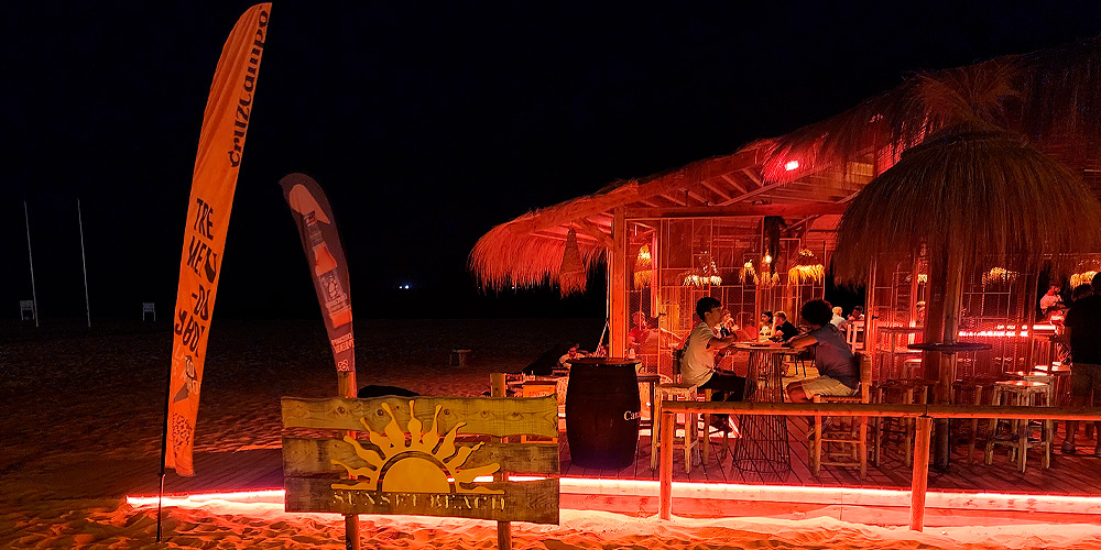 Sunset · Beach Bar · Rota